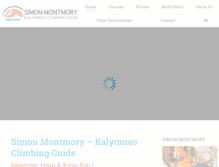 Tablet Screenshot of kalymnosclimbingguide.com